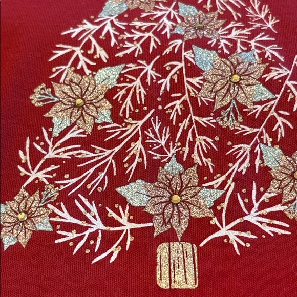 Croft & Barrow Christmas Tree Long sleeve Tee Shirt - Picture 5 of 7